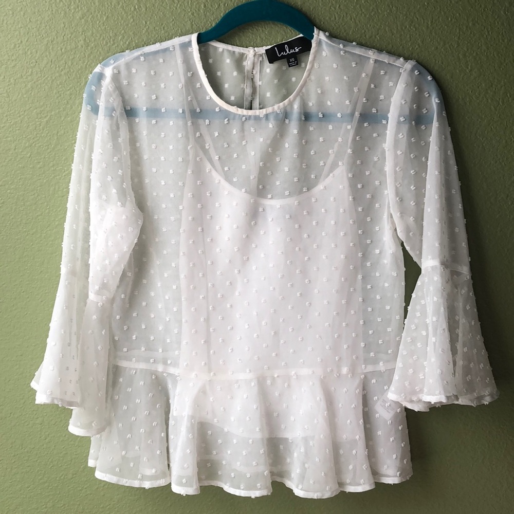 Blouse with tank top
